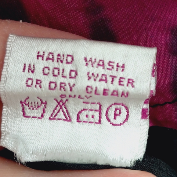 Funky Pepple Tunic Size S Multicolor Patchwork Print Lace Layered Cotton V-Neck - Picture 9 of 9